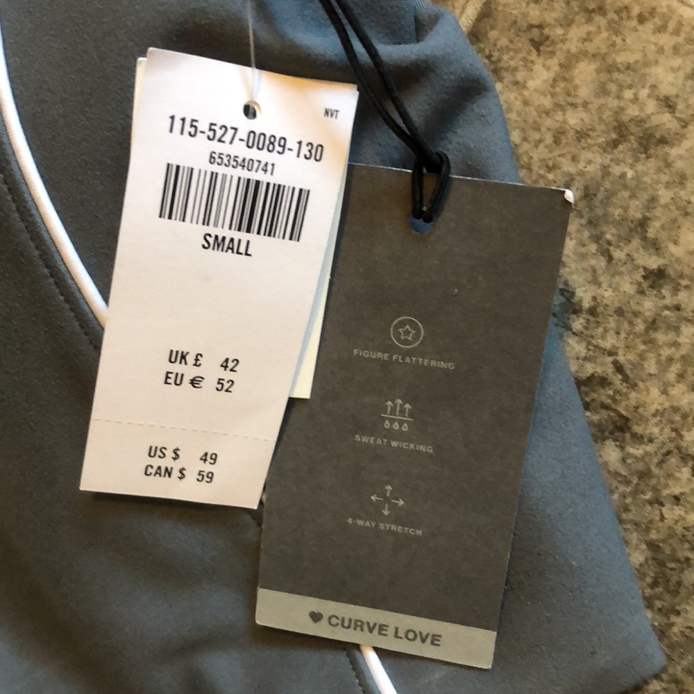 ABERCROMBIE YPB sculptLUX Curve Love Plunge Henley Slim Tank NWT - Picture 11 of 13